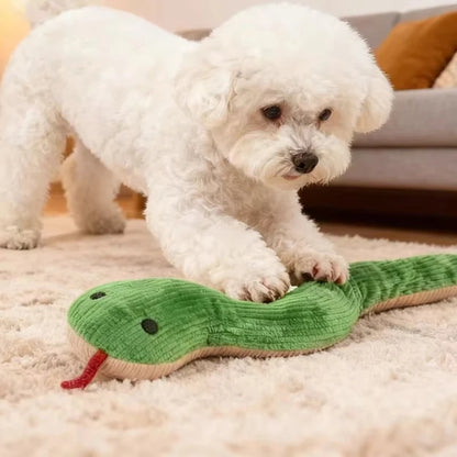 Interactive Snake Crinkle Toy for Cats and Dogs – 16.5'' Long Kitten Kick Toy with Sound, Soft Plush Pet Toy for Indoor Cats Hot