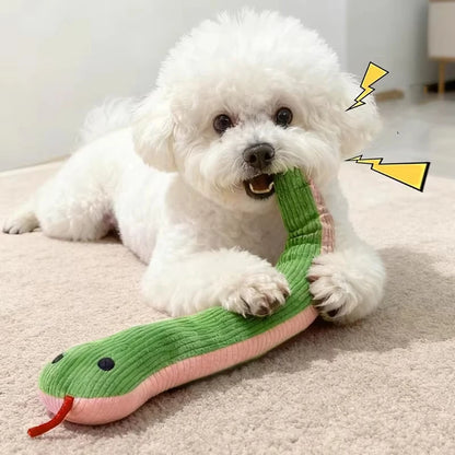 Interactive Snake Crinkle Toy for Cats and Dogs – 16.5'' Long Kitten Kick Toy with Sound, Soft Plush Pet Toy for Indoor Cats Hot